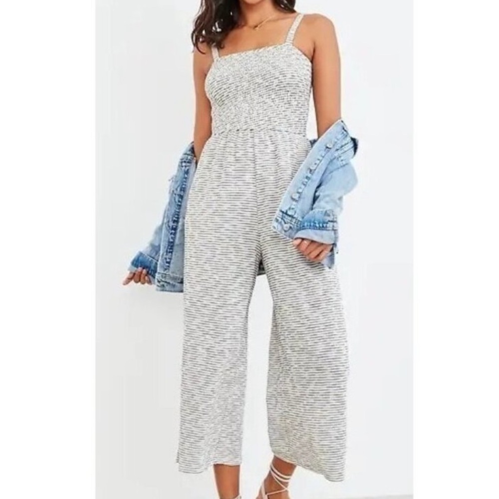 Striped Wide Leg Jumpsuit
